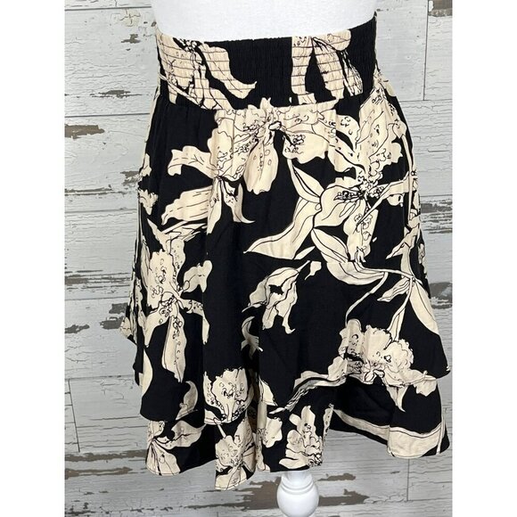 CABI Isabel Skirt Black/Taupe Sz L #5053 NWOT - Picture 3 of 5